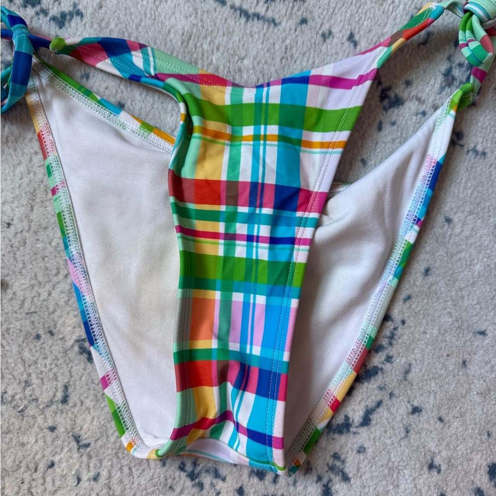 Wild Fable Multicolor Plaid Bikini Bottom